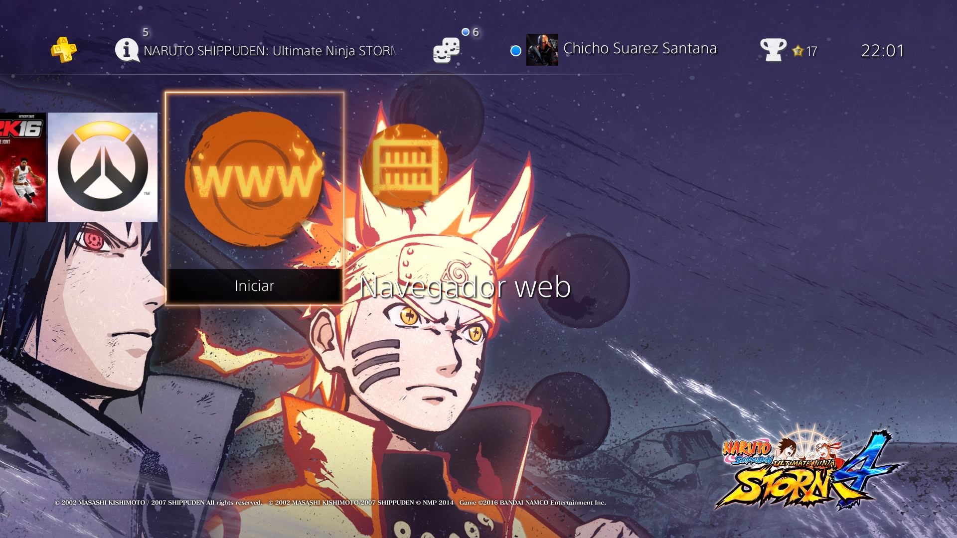 Ya disponible el tema gratuito de Naruto en PlayStation Store