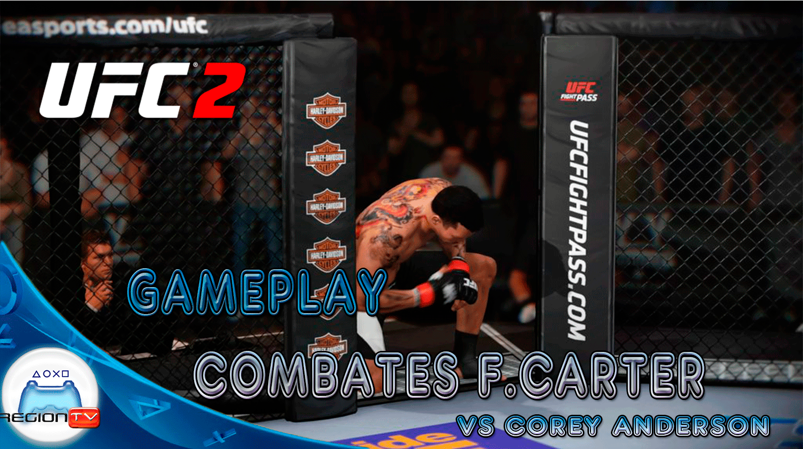 GAMEPLAY | EA UFC 2 | COMBATE F.CARTER VS COREY ANDERSON