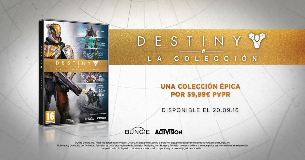 Destiny – La Colección llegará el 20 de septiembre