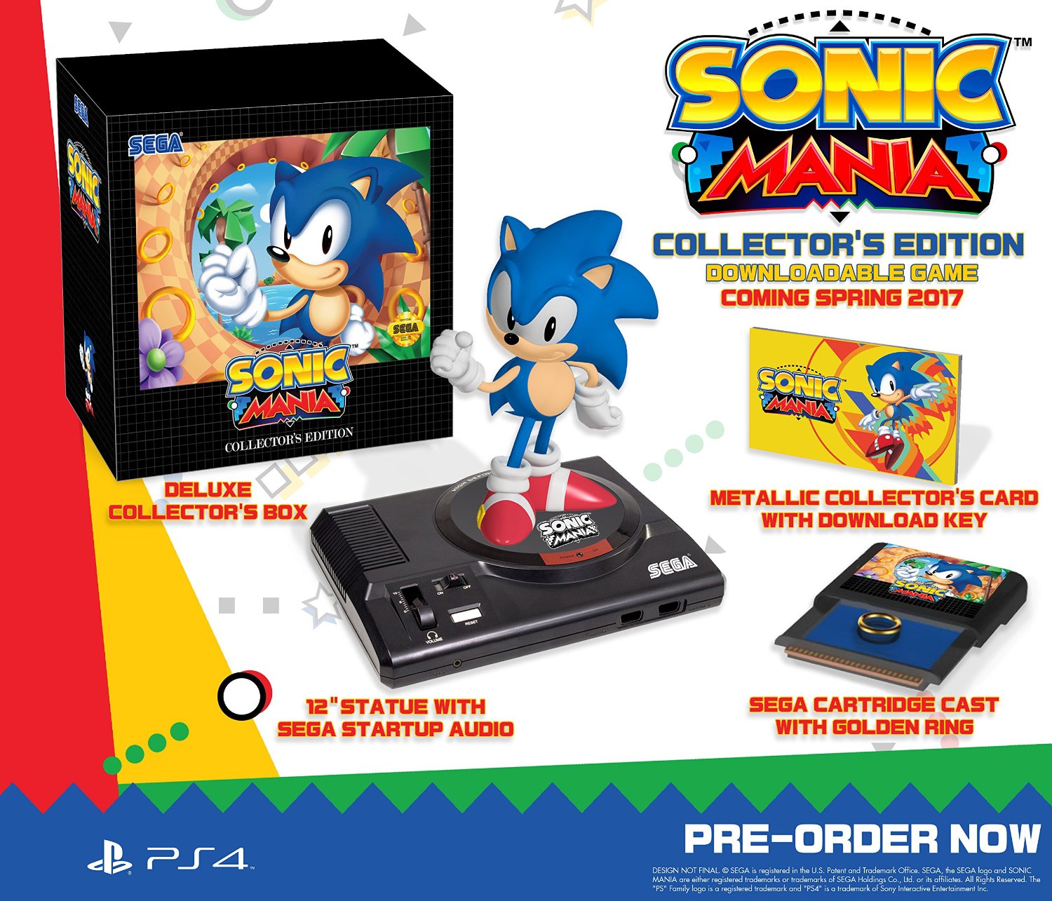SEGA nos muestra los contenidos de la edición coleccionista de Sonic Mania en un unboxing