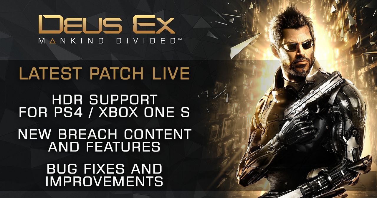 Deus Ex: Mankind Divided se actualiza y ya es compatible con HDR en PS4 y Xbox One S
