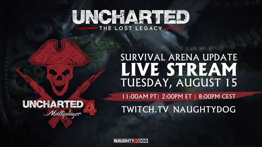 Naughty Dog presentará el modo multijugador de Uncharted: El Legado Perdido el martes 15 de agosto