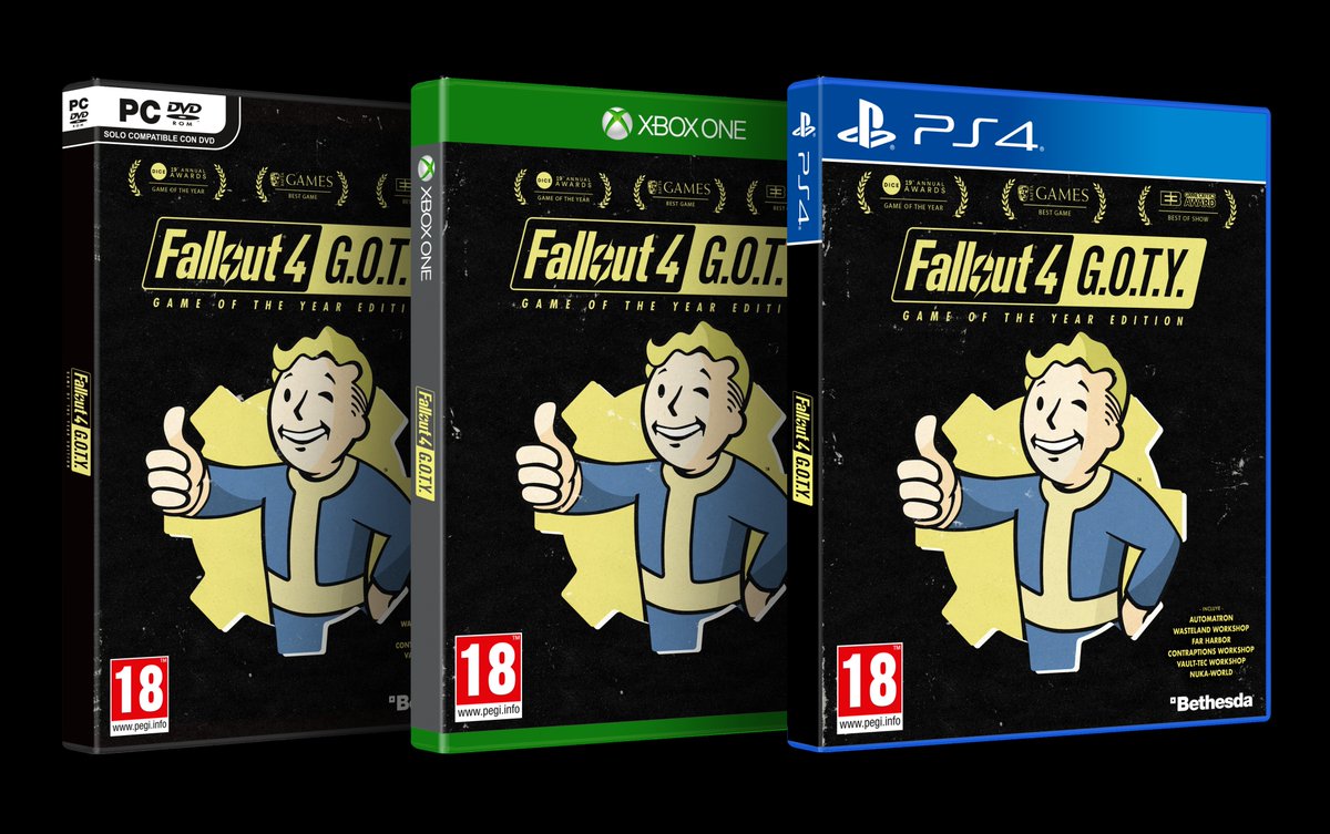 Fallout 4: Game of the Year Edition aterriza en PlayStation 4, PC y Xbox One