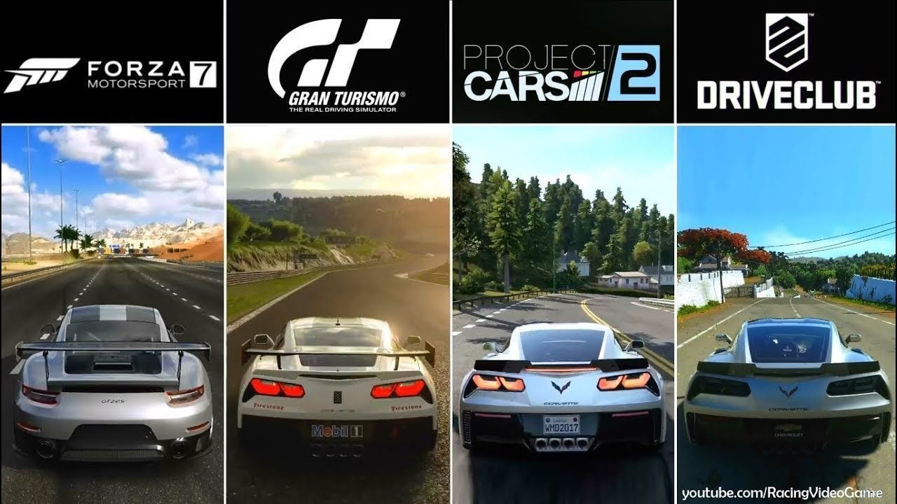Comparativa: Forza 7 vs Gran Turismo Sport vs Project CARS 2 vs DriveClub