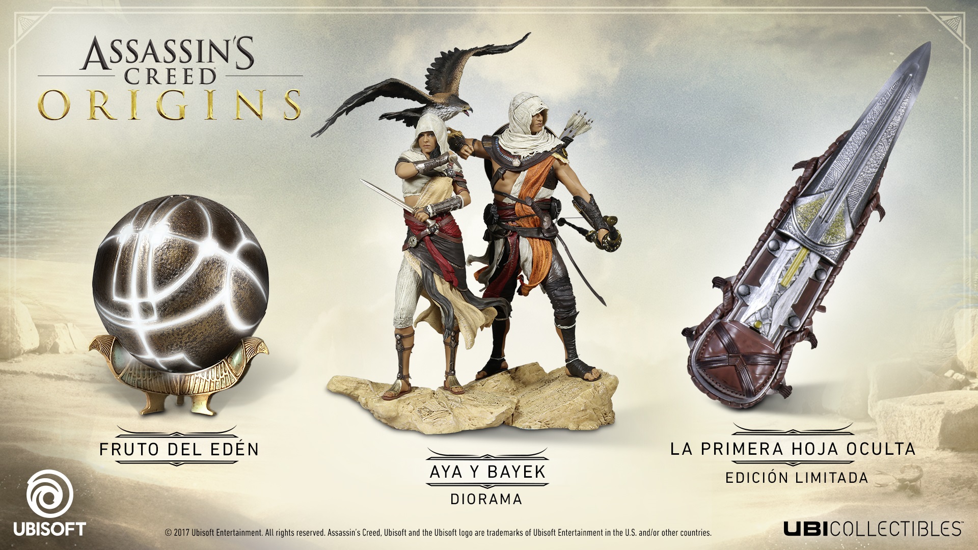Ubisoft anuncia nuevas figuras coleccionables de Assassin’s Creed Origins