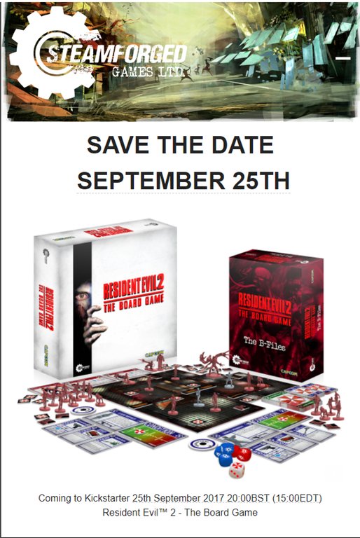 El juego de mesa de Resident Evil 2 ya tiene fecha en Kickstarter
