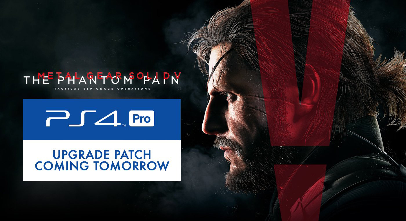 Konami actualiza Metal Gear Solid V: The Phantom Pain con soporte para PS4 Pro