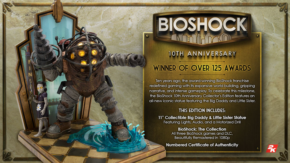 2K Games presenta una nueva edición coleccionista por el aniversario de BioShock