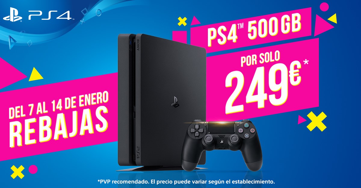 Las rebajas de enero llegan a PlayStation 4 con el modelo de 500GB a 249,99€