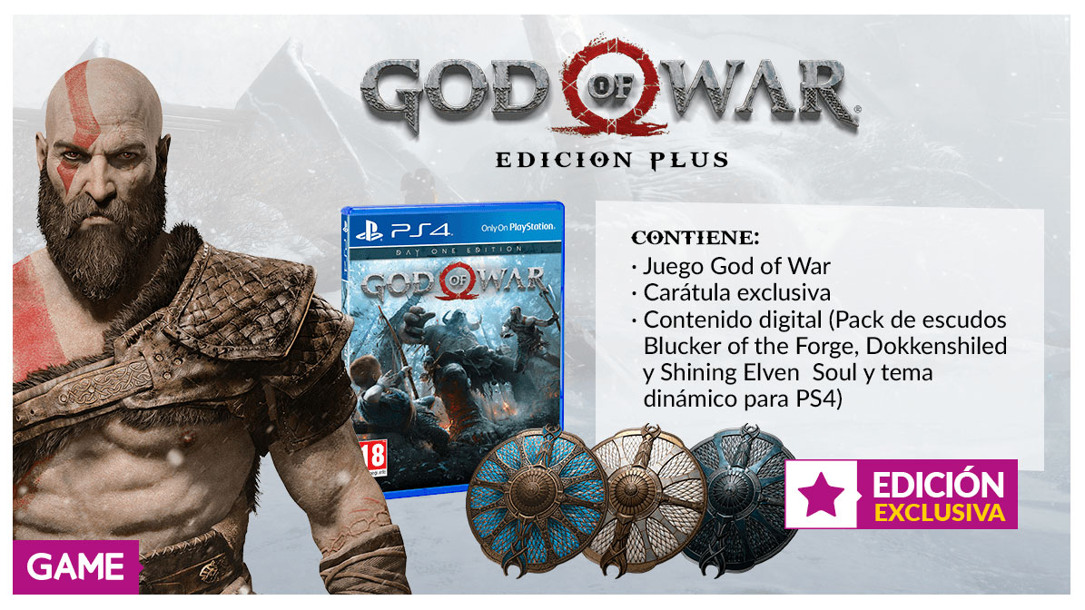 GAME contará en exclusiva con la «Edición Plus» de God of War