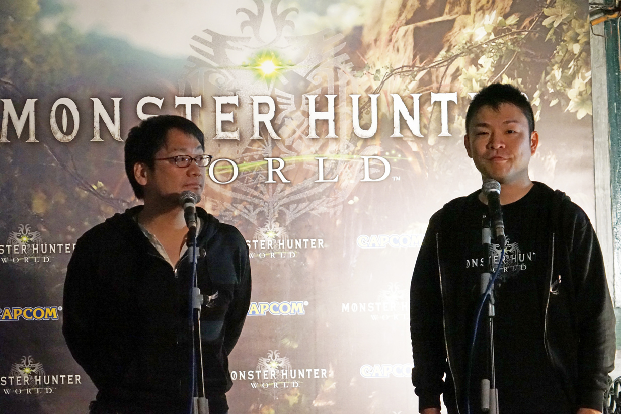 Monster Hunter: World se presentó ayer en Madrid con Fujioka Kaname (director ejecutivo) y Yuya Tokuda (director)