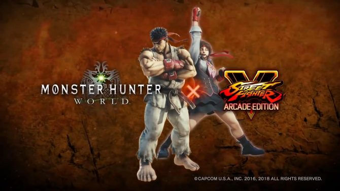 Anunciada una colaboración entre Monster Hunter World y Street Fighter V | Primer gameplay oficial