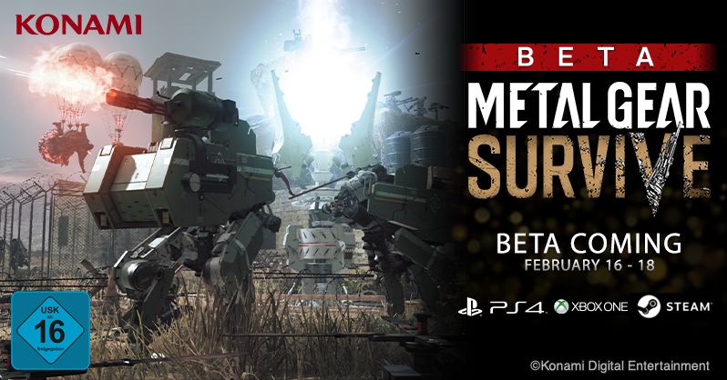 Konami anuncia la fecha de la segunda BETA abierta de Metal Gear Survive