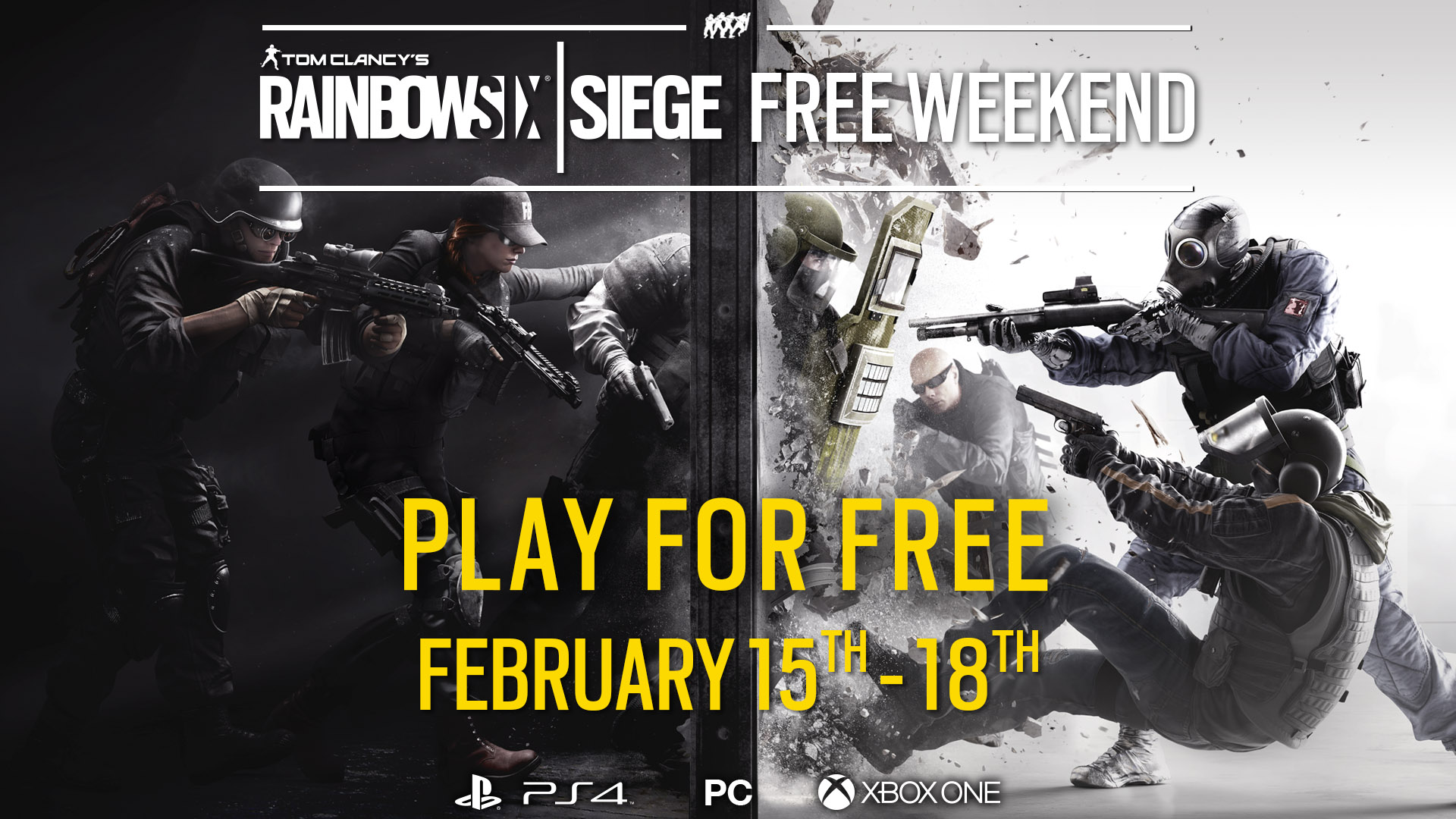Rainbow Six Siege será gratuito en consolas y PC del 15 al 20 de febrero