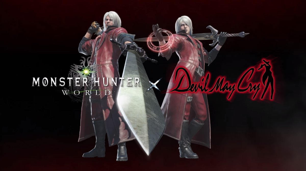 Monster Hunter World y Devil May Cry tendrán evento de colaboración para añadir a Dante como personaje jugable