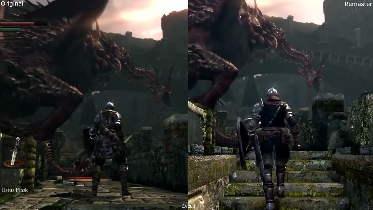 Nuevo gameplay compara las versiones de Dark Souls en Nintendo Switch y PlayStation 3