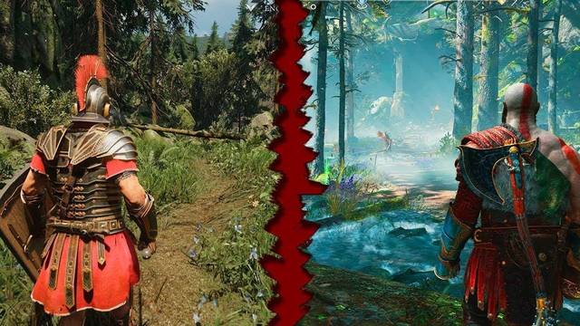 Comparativa gráfica entre God of War en PS4 Pro y Ryse: Son of Rome en PC