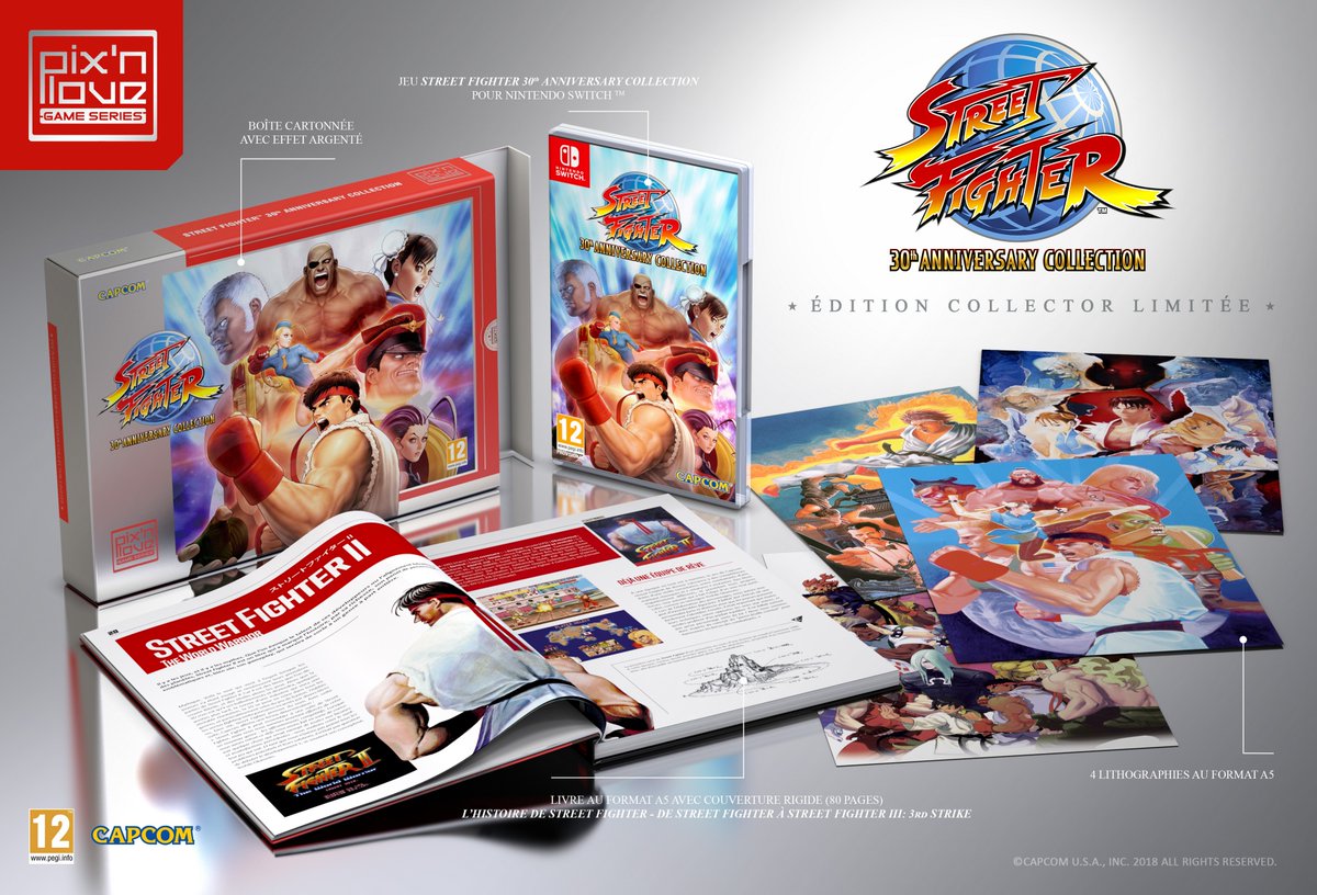 Así es la increíble edición coleccionista de Street Fighter 30th Anniversary Collection para PS4 y Nintendo Switch