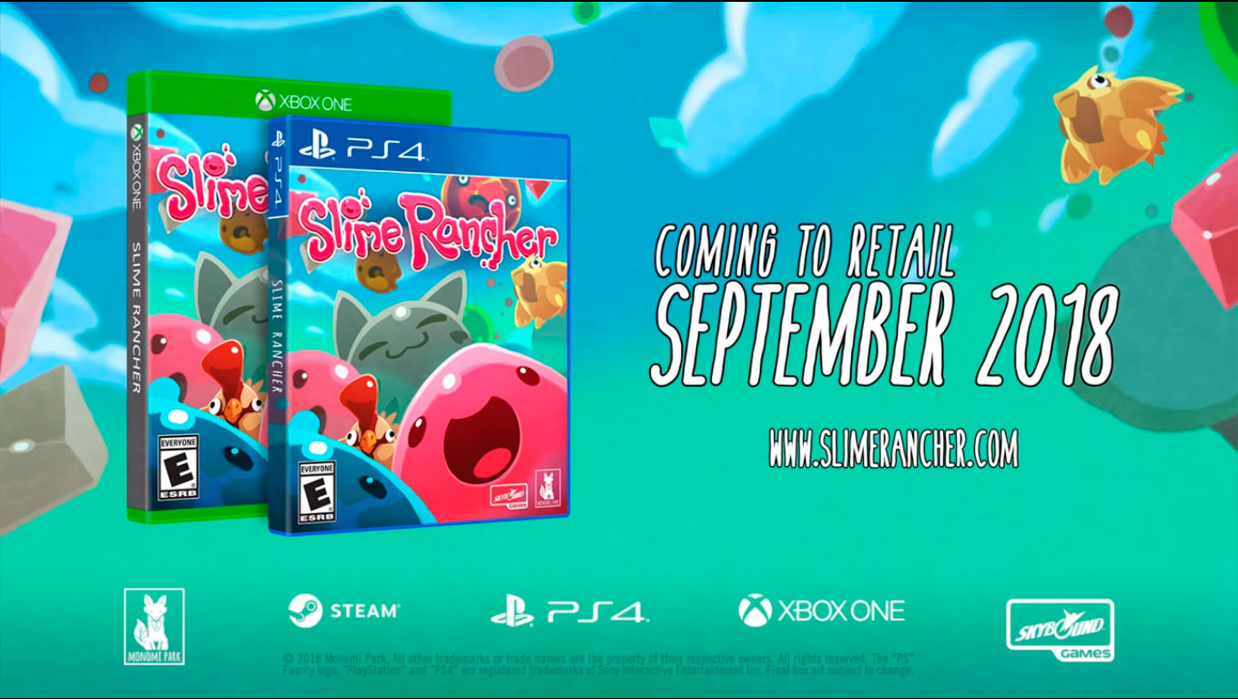 Slime Rancher recibirá una edición física para PlayStation 4 y Xbox One en septiembre