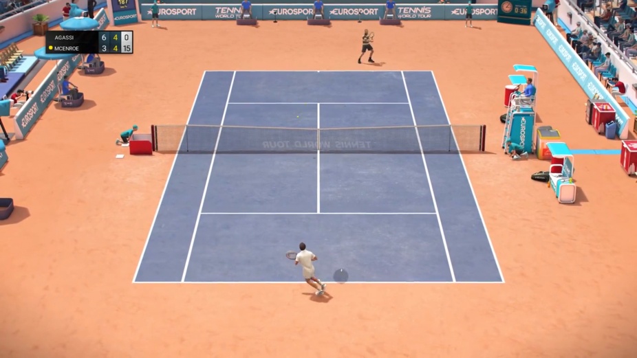 Tennis World Tour | Nuevo gameplay nos muestra un partido entre Andre Agassi y John McEnroe