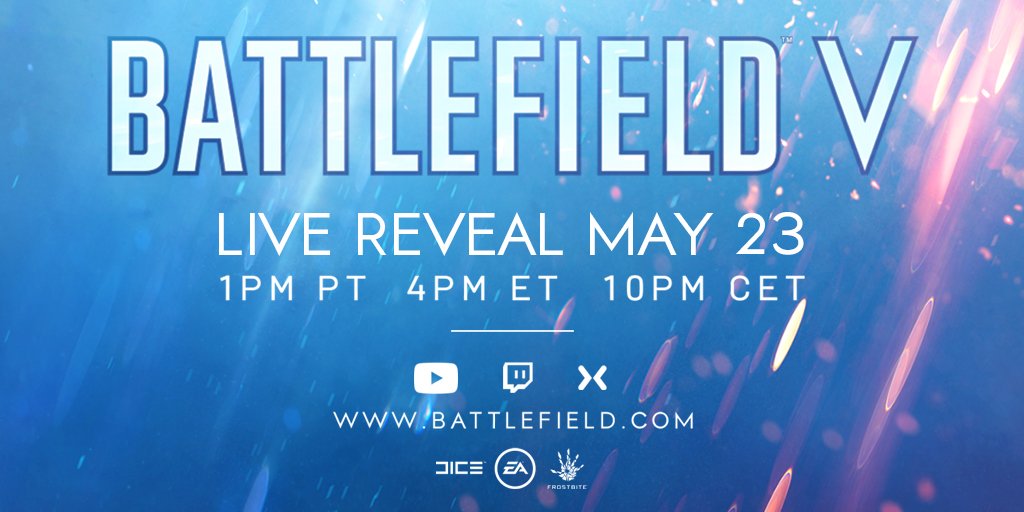 Battlefield V se presentará oficialmente el próximo 23 de mayo