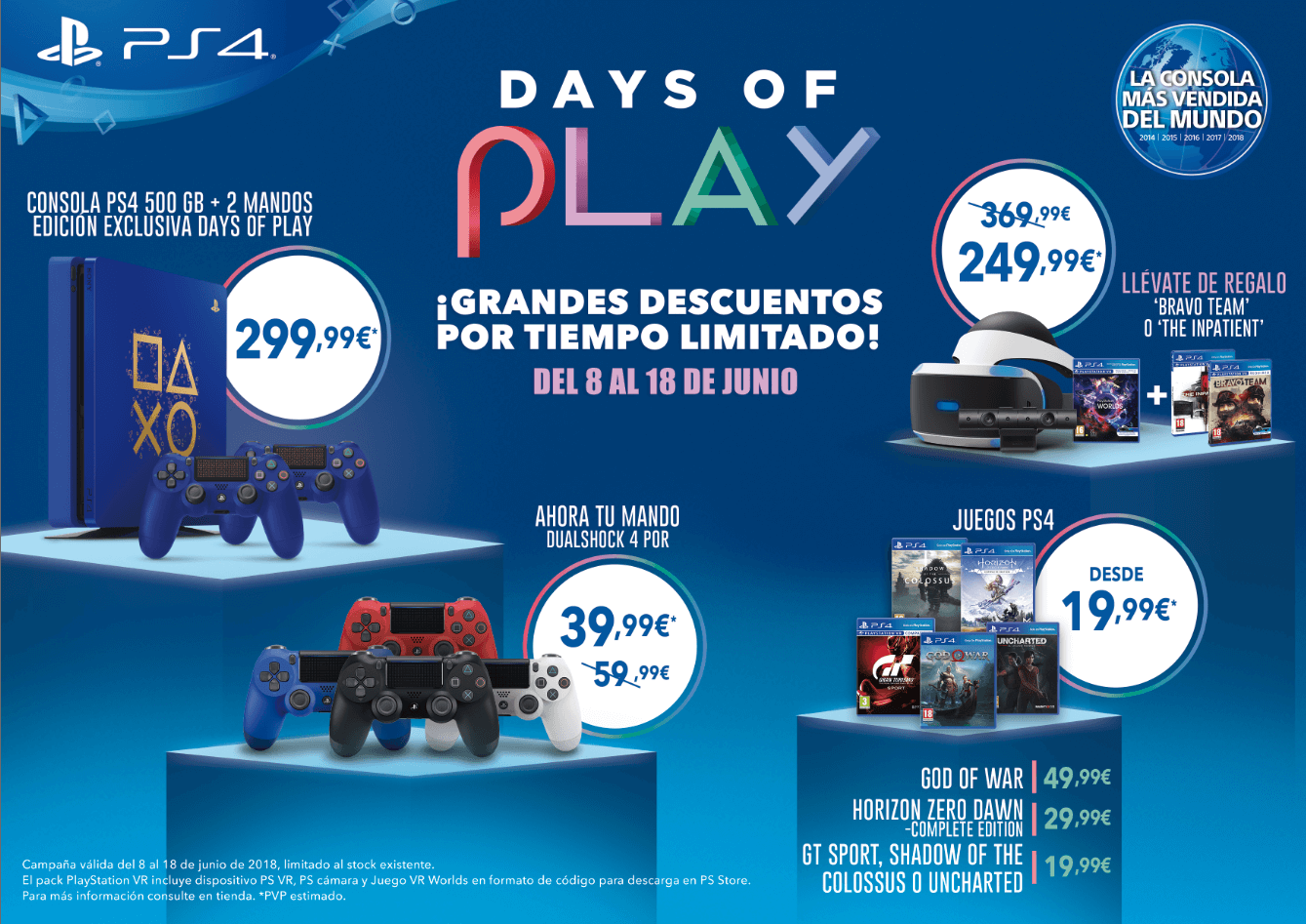 Descubre los grandes descuentos de las rebajas ‘Days of Play’ y la exclusiva PlayStation 4 edición limitada