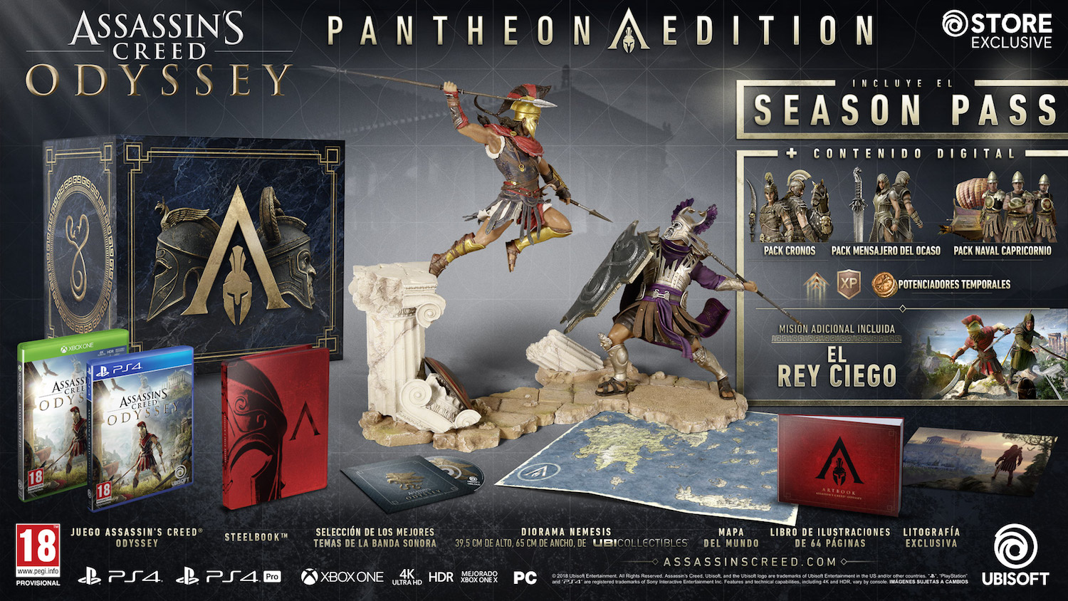 E32018 | Presentados los contenidos de las ediciones coleccionista de Assassin’s Creed Odyssey