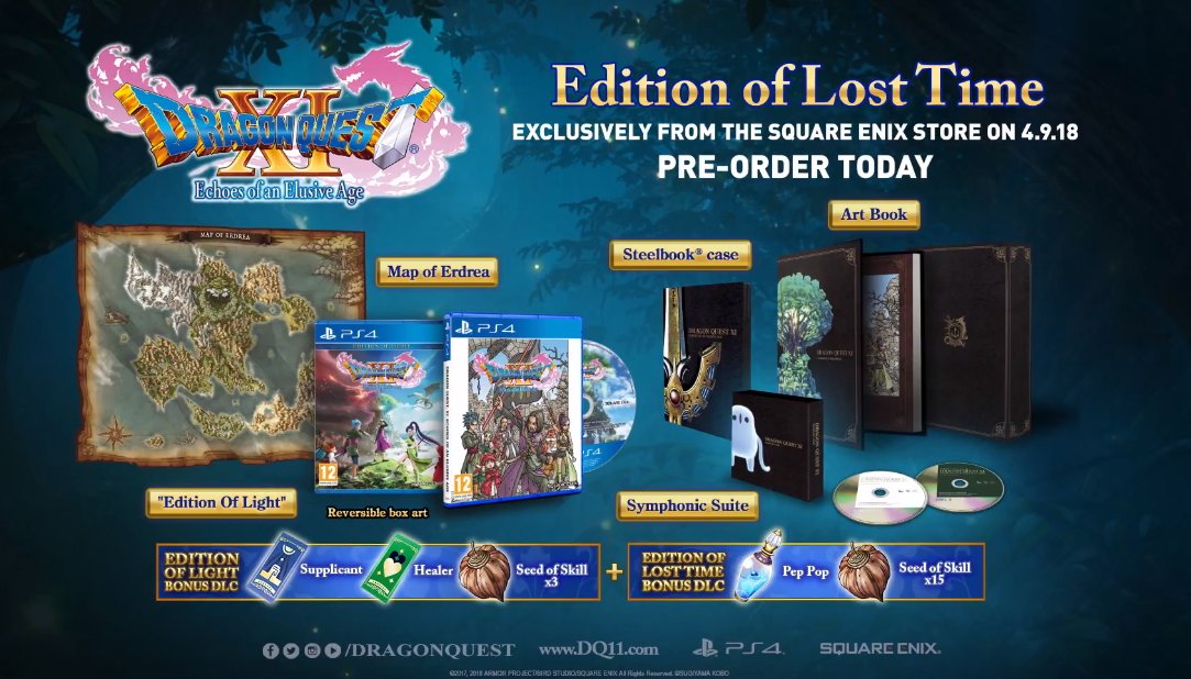 E3 2018 | Anunciada la carátula final y ediciones ‘Light Edition’ y ‘Lost in Time Edition’ de Dragon Quest XI