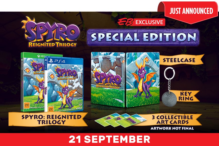 Presentada la fantástica edición especial de Spyro Reignited Trilogy