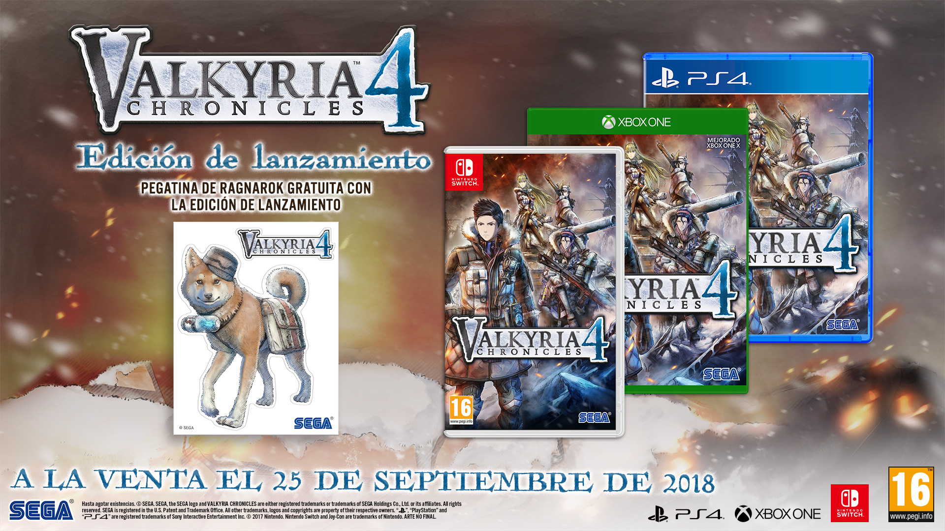Confirmada la fecha de lanzamiento de Valkyria Chronicles 4 para PS4, Xbox One y Switch | Descubre los bonos por su reserva