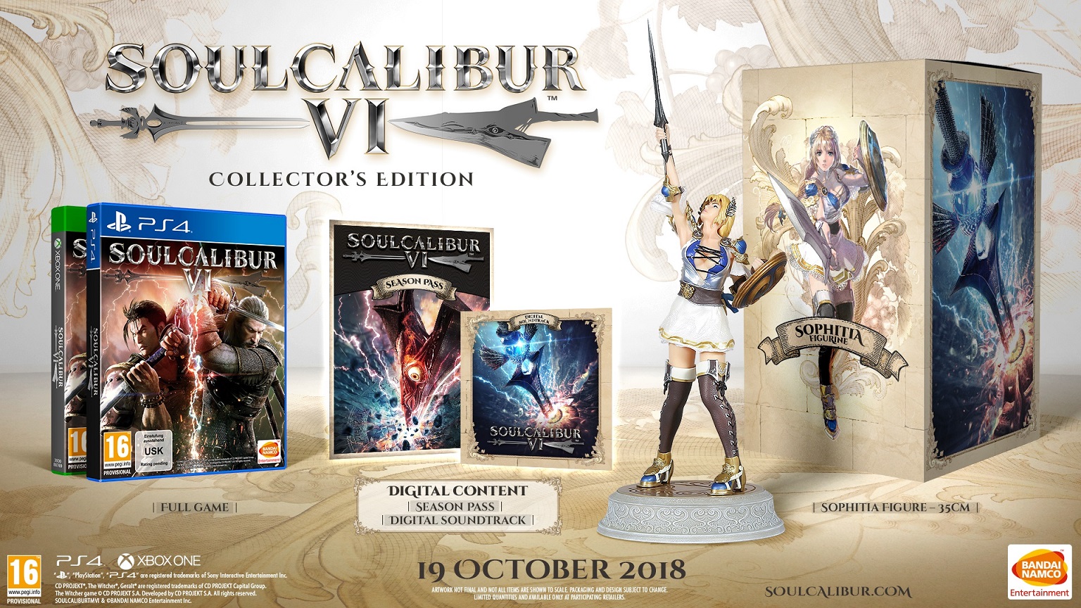E3 2018 | Bandai Namco anuncia las ediciones coleccionista de SoulCalibur VI para América y Europa