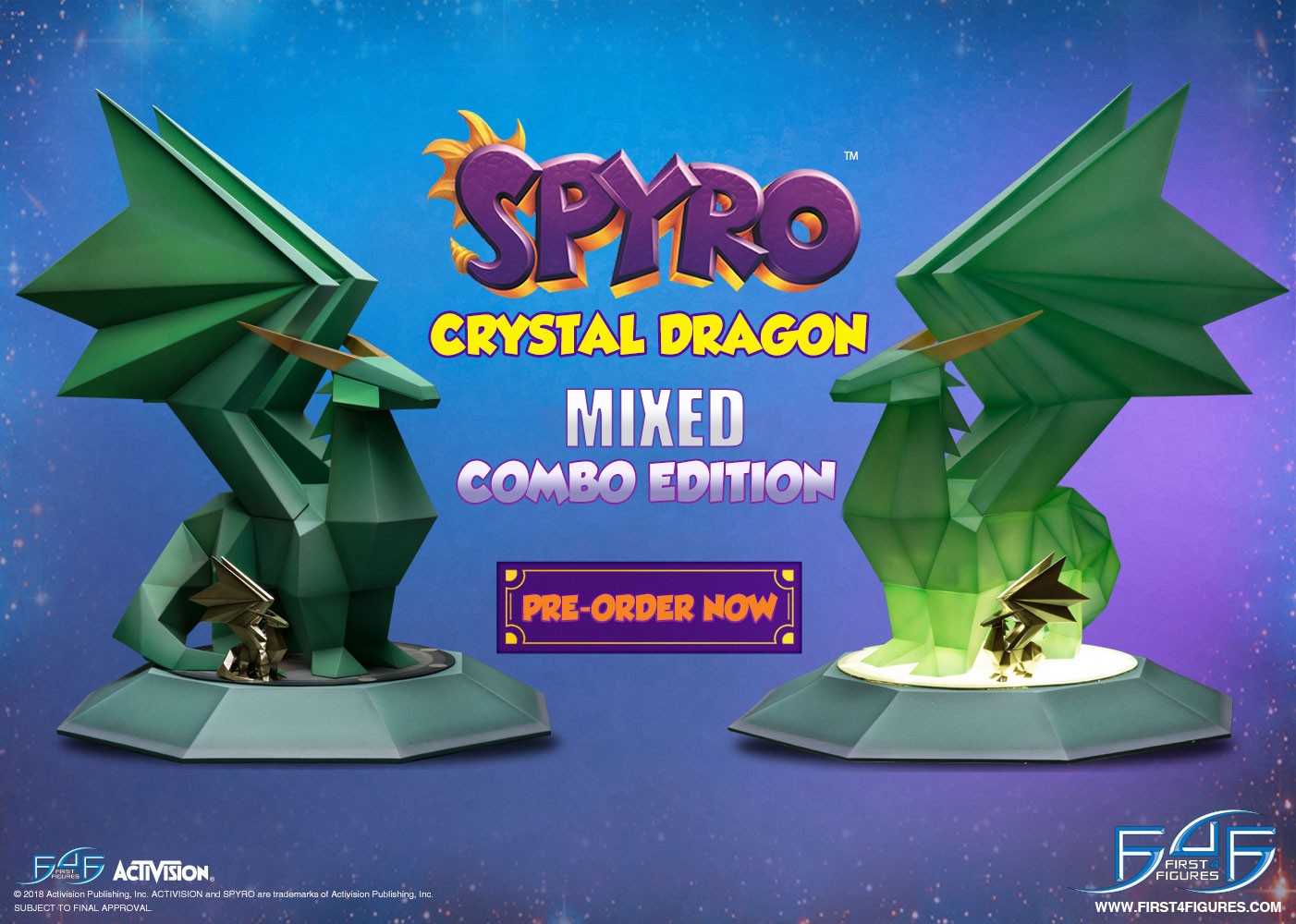 Así es la impresionante figura de un Crystal Dragon de Spyro the Dragon