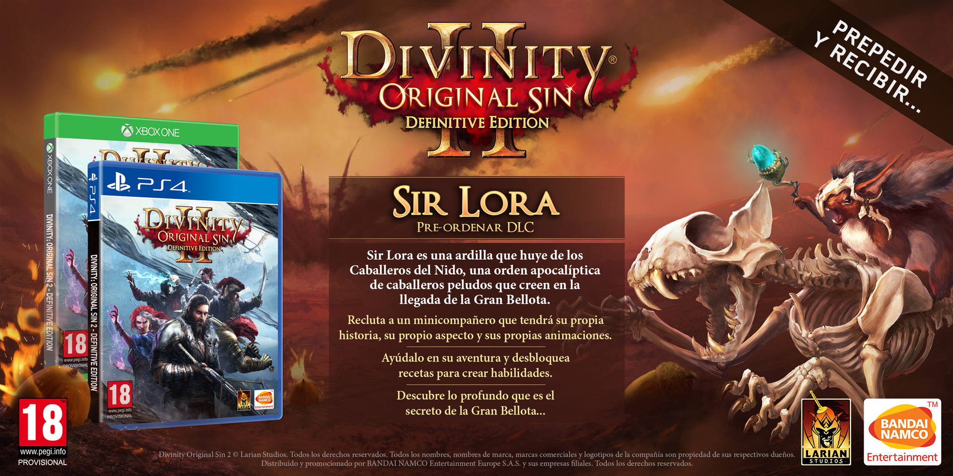 Reserva Divinity: Original Sin 2 – Definitive Edition y consigue a Sir Lora | Descúbrelo en su nuevo tráiler