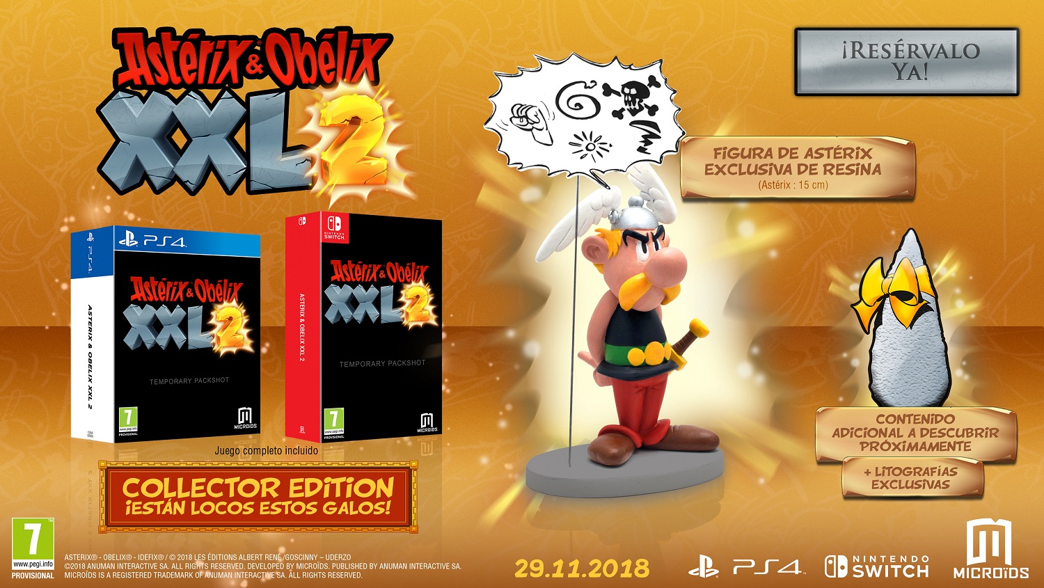 Asterix & Obelix XXL 2 confirma su lanzamiento en PS4, Xbox One y Switch | Presentadas las ediciones especiales
