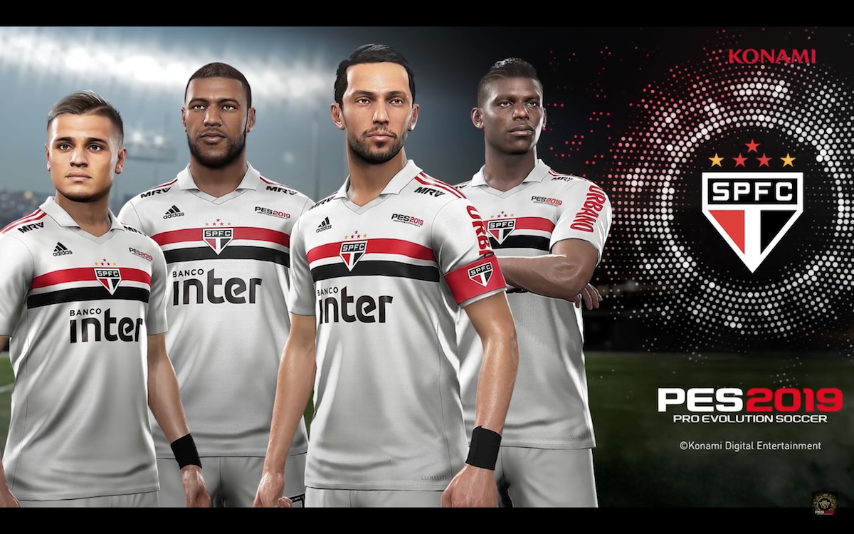 Konami confirma que el São Paulo FC de Brasil estará licenciado en PES 2019