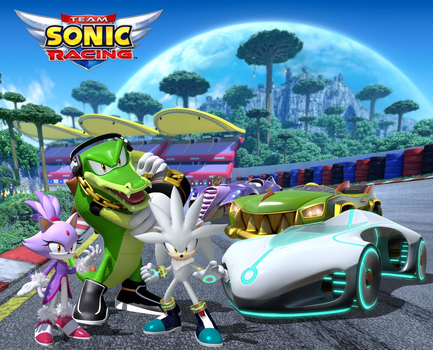 El Cocodrilo Vector, Blaze el Gato y Silver el Erizo serán jugables en Team Sonic Racing