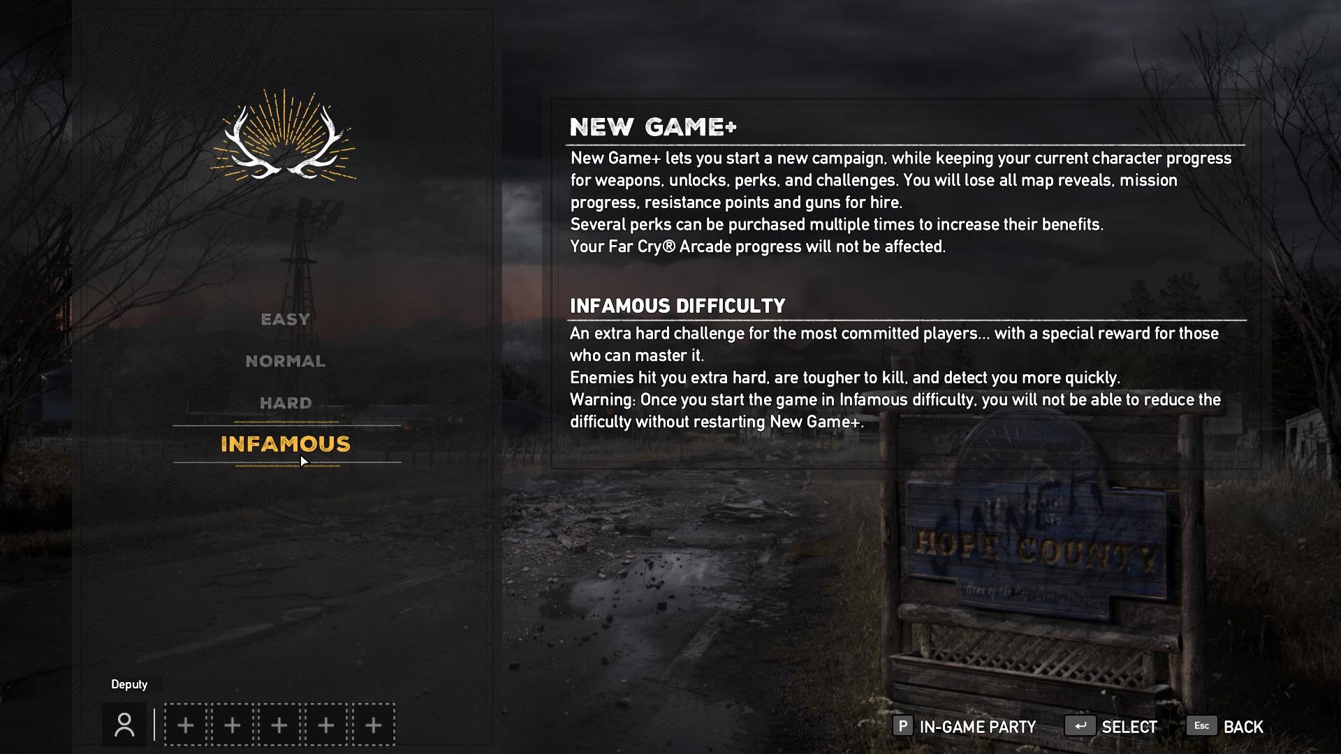 Far Cry 5 introduce la Nueva Partida + y la dificultad Infame