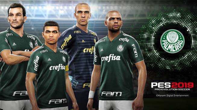 Konami anuncia la licencia oficial exclusiva del Palmeiras para PES 2019