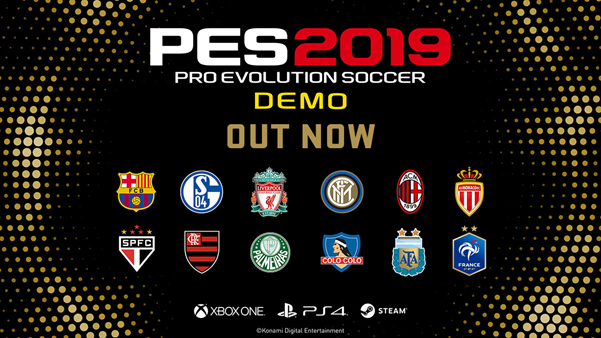 Ya disponible la demostración jugables de Pro Evolution Soccer 2019