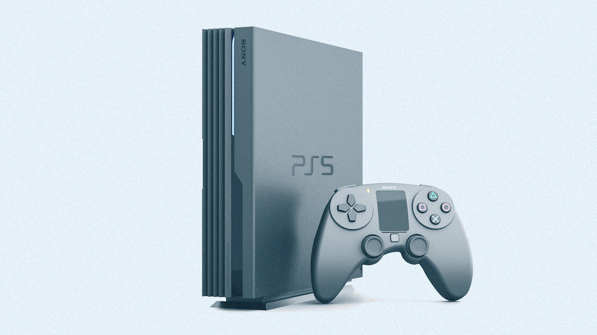 Así será PlayStation 5 según un artista francés | 8K, DualShock 5 con panel táctil para leer notificaciones, HDMI inalámbrico, etc.