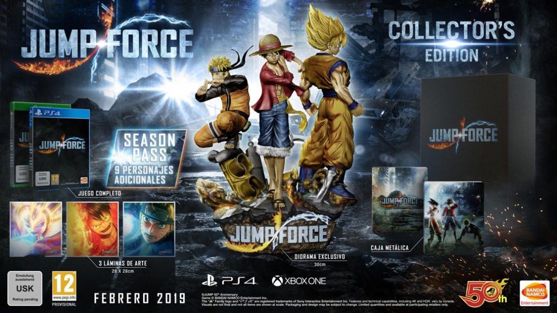 Jump Force anuncia su fecha de lanzamiento, revela su BETA y los contenidos de la Edición Coleccionista