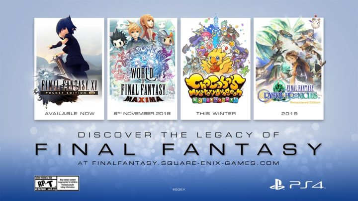Square Enix anuncia varios títulos de Final Fantasy bajo el sello «Legacy»
