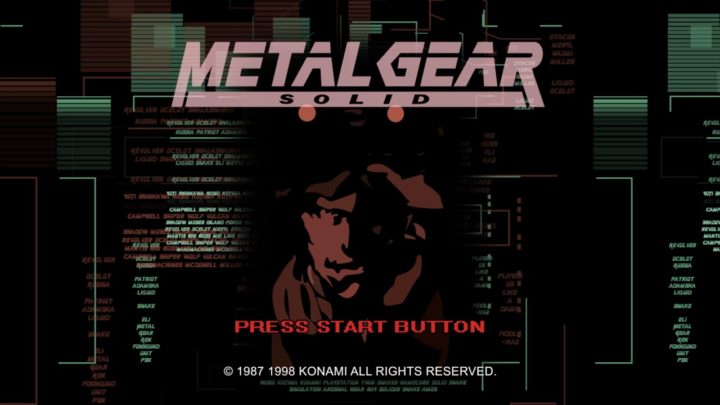 Metal Gear Solid cumple 20 años