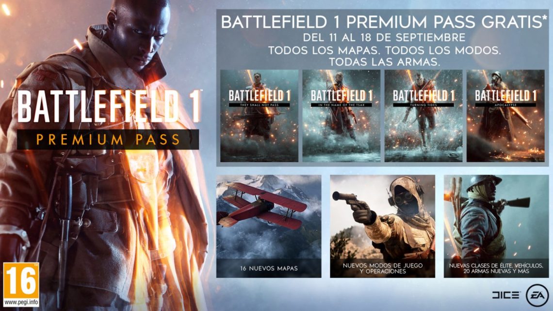 Descarga ya de forma gratuita el ‘Premium Pass’ de Battlefield 1