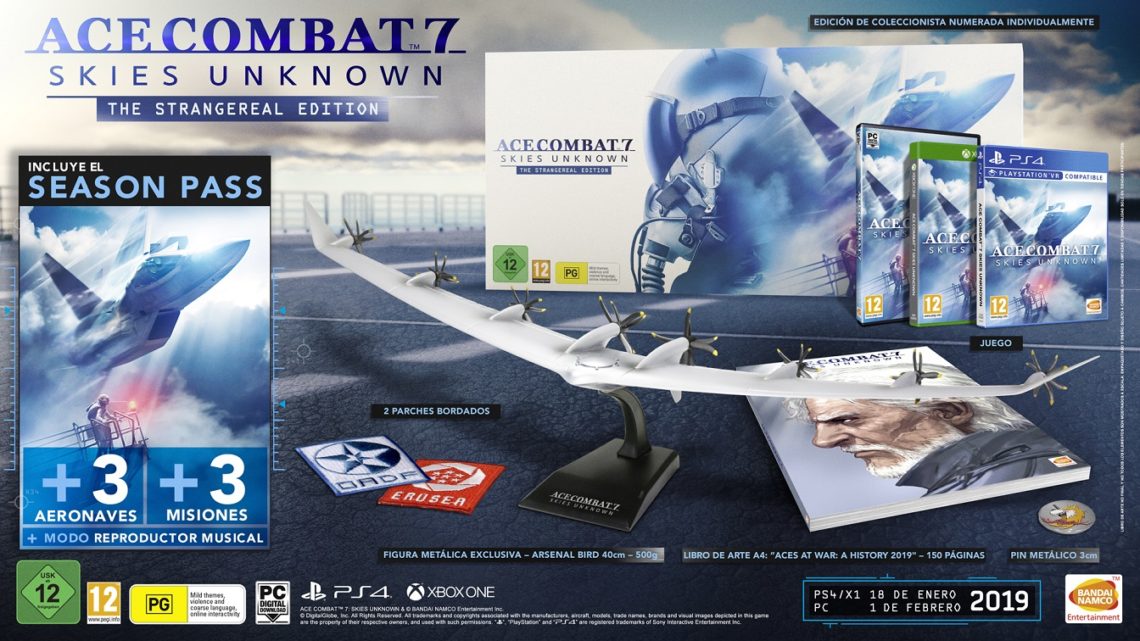 Bandai Namco anuncia la edición coleccionista de Ace Combat 7: Skies Unknown