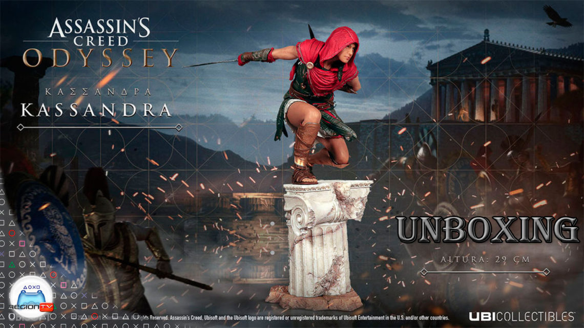 RegiónTV | Unboxing | Figura Kassandra Assassin’s Creed Odyssey