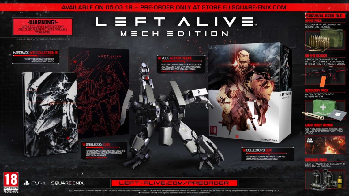 Left Alive se lanzará el 5 de marzo en Europa para PS4 y PC | Anunciada la ‘Mech Edition’