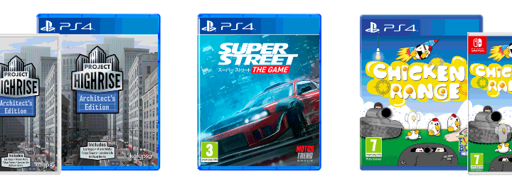 Las ediciones física de Super Street, Project Highrise y Chicken Range para PS4 ya se encuentran disponibles