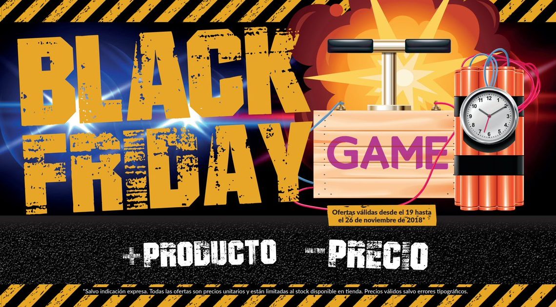 GAME detalla todas sus ofertas del Black Friday 2018, disponibles hasta el lunes 26 de noviembre