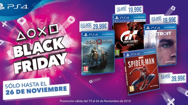 Las ofertas de Black Friday continúan con PlayStation VR a 199,99 € y grandes descuentos en exclusivos de PS4